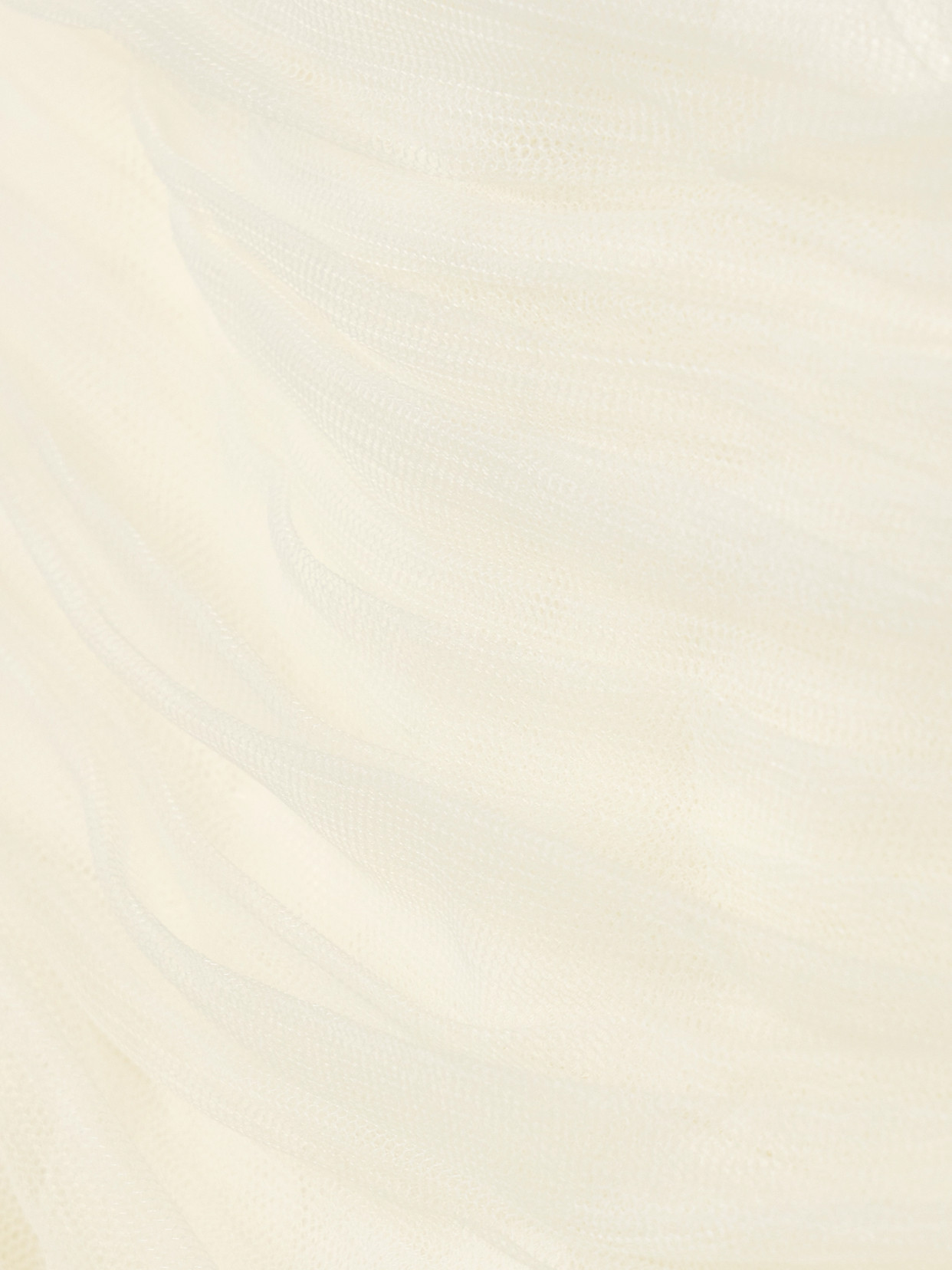 Danielle Frankel Milo Organza And Grosgrain-trimmed Ruched Tulle Bustier Top In Off-white