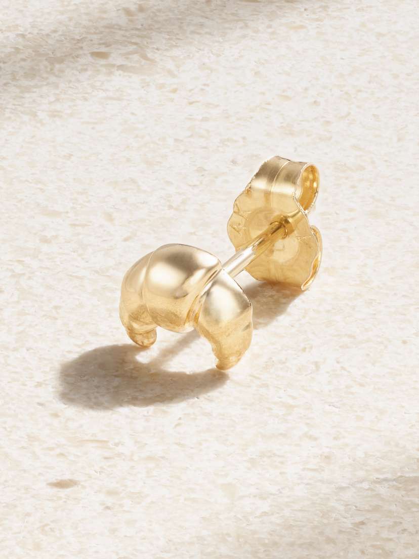 Alison Lou Croissant 14-karat Gold Single Earring