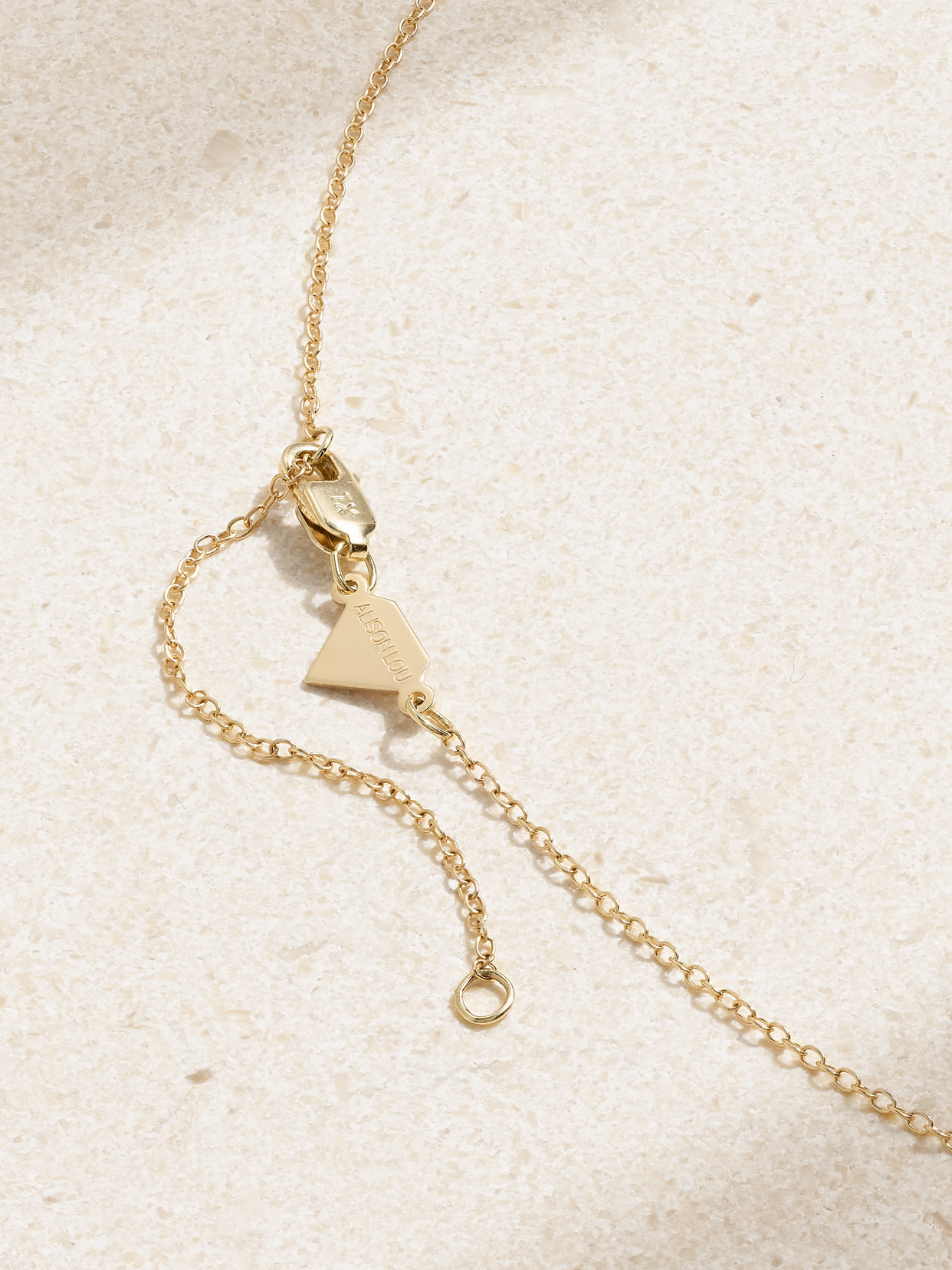 Alison Lou Mini Pasta By The Yard 14-karat Gold Necklace In Gold