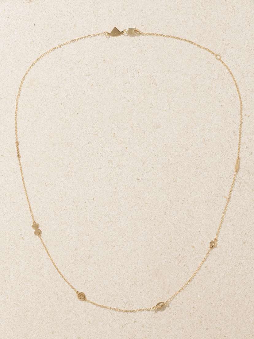 Alison Lou Mini Pasta By The Yard 14-karat Gold Necklace