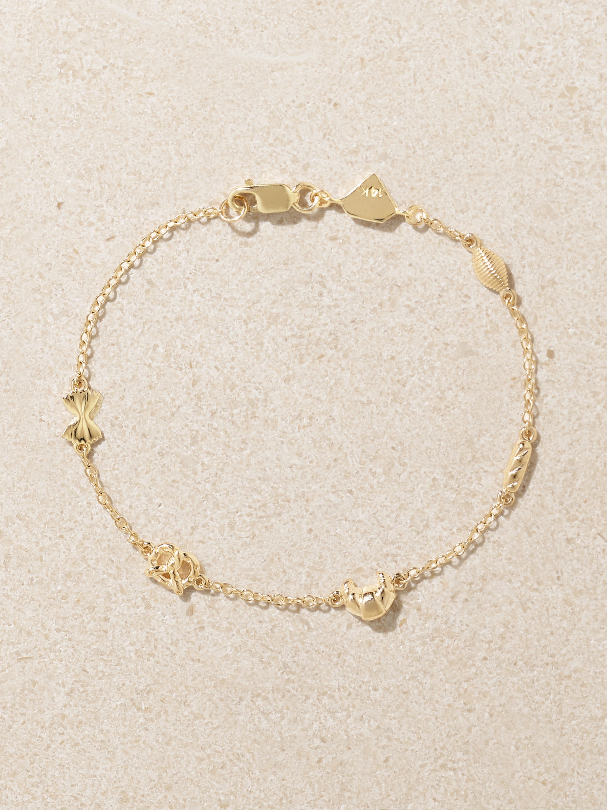 Alison Lou Carbs By The Yard 14-karat Gold Bracelet