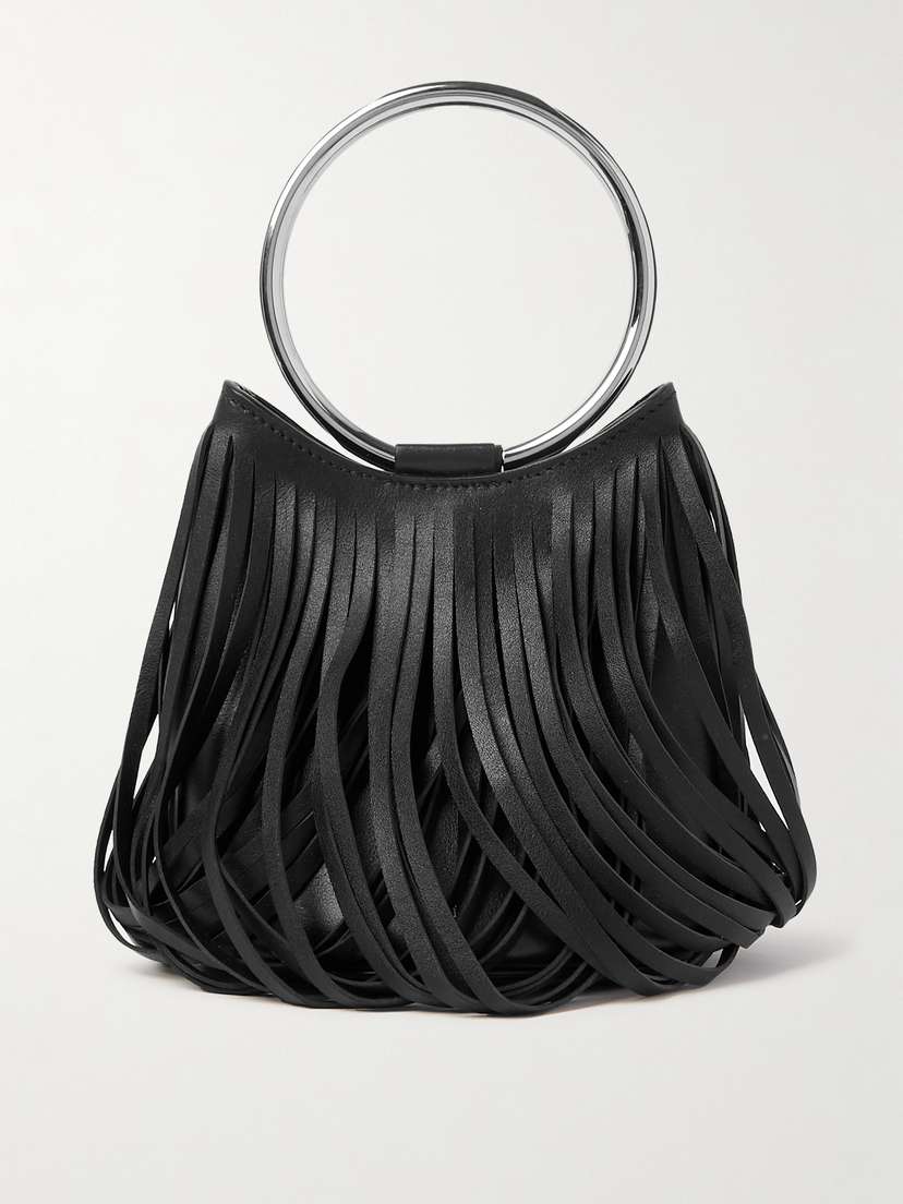 Alaïa Fringed Leather Bucket Bag
