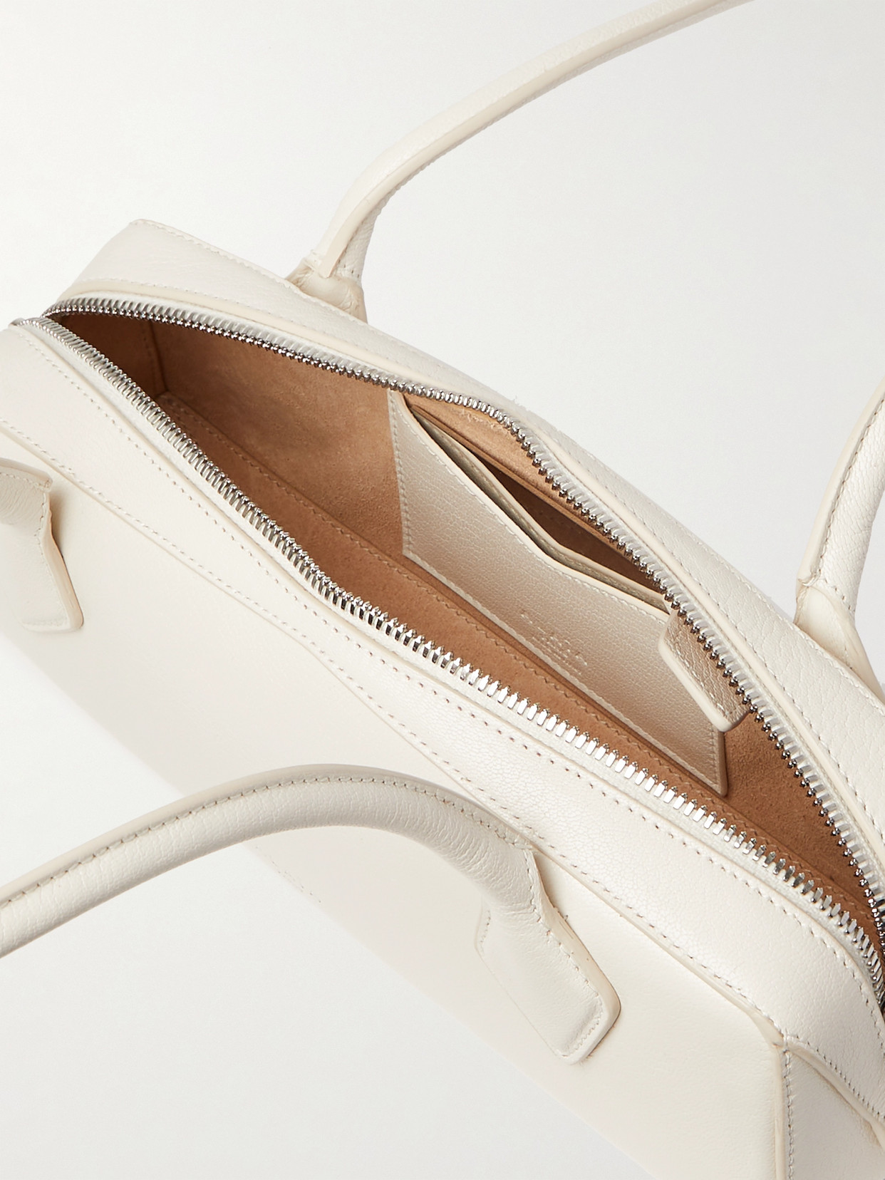 Shop Alaïa Le Teckel Small Leather Shoulder Bag In Ivory
