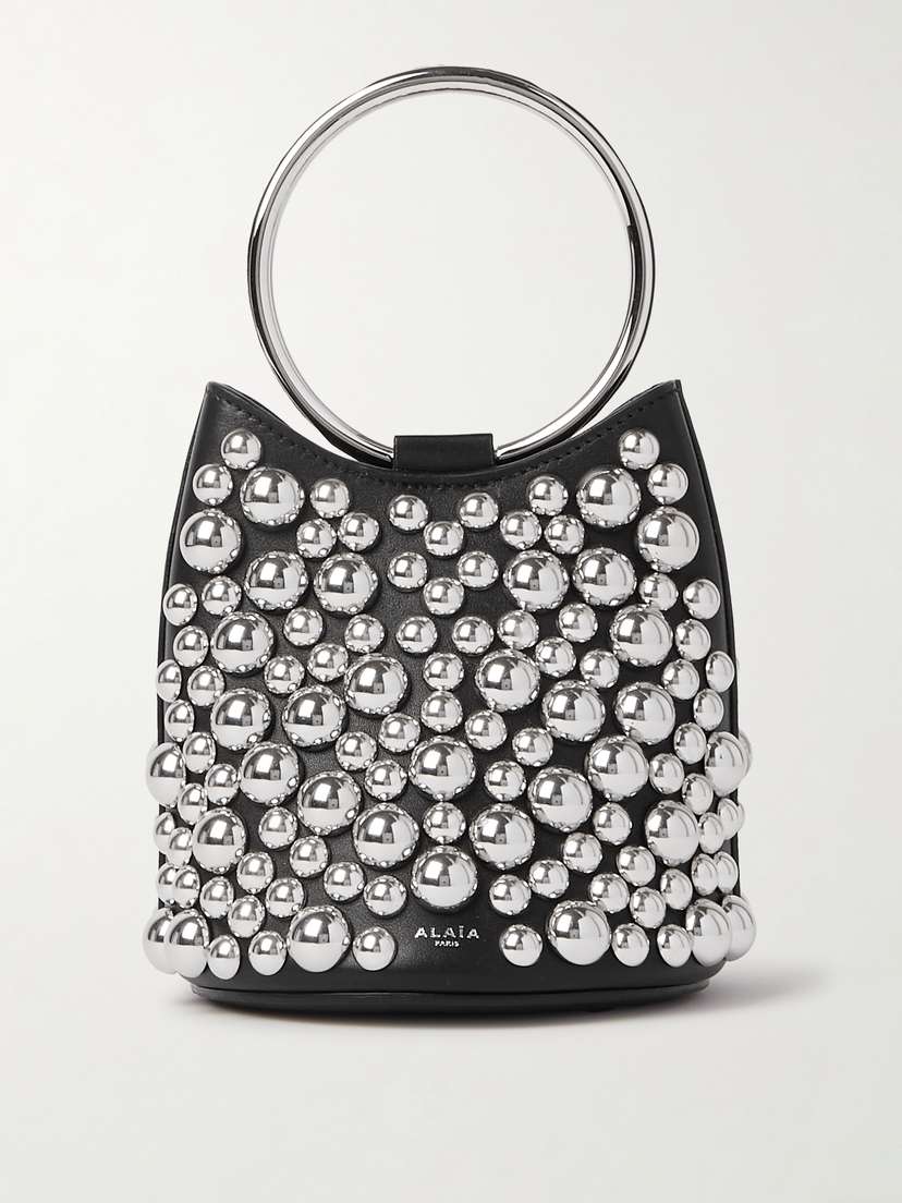 Alaïa Studded Leather Bucket Bag