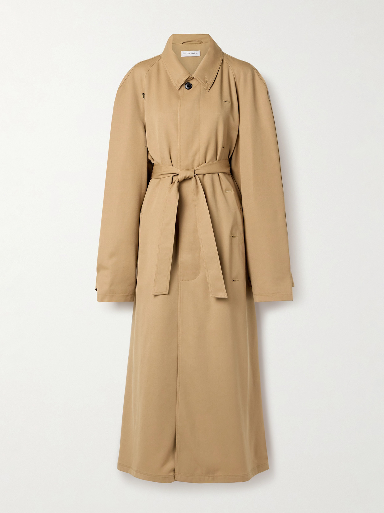 Marie Adam-Leenaerdt - Double-breasted Wool-twill Trench Coat - Brown