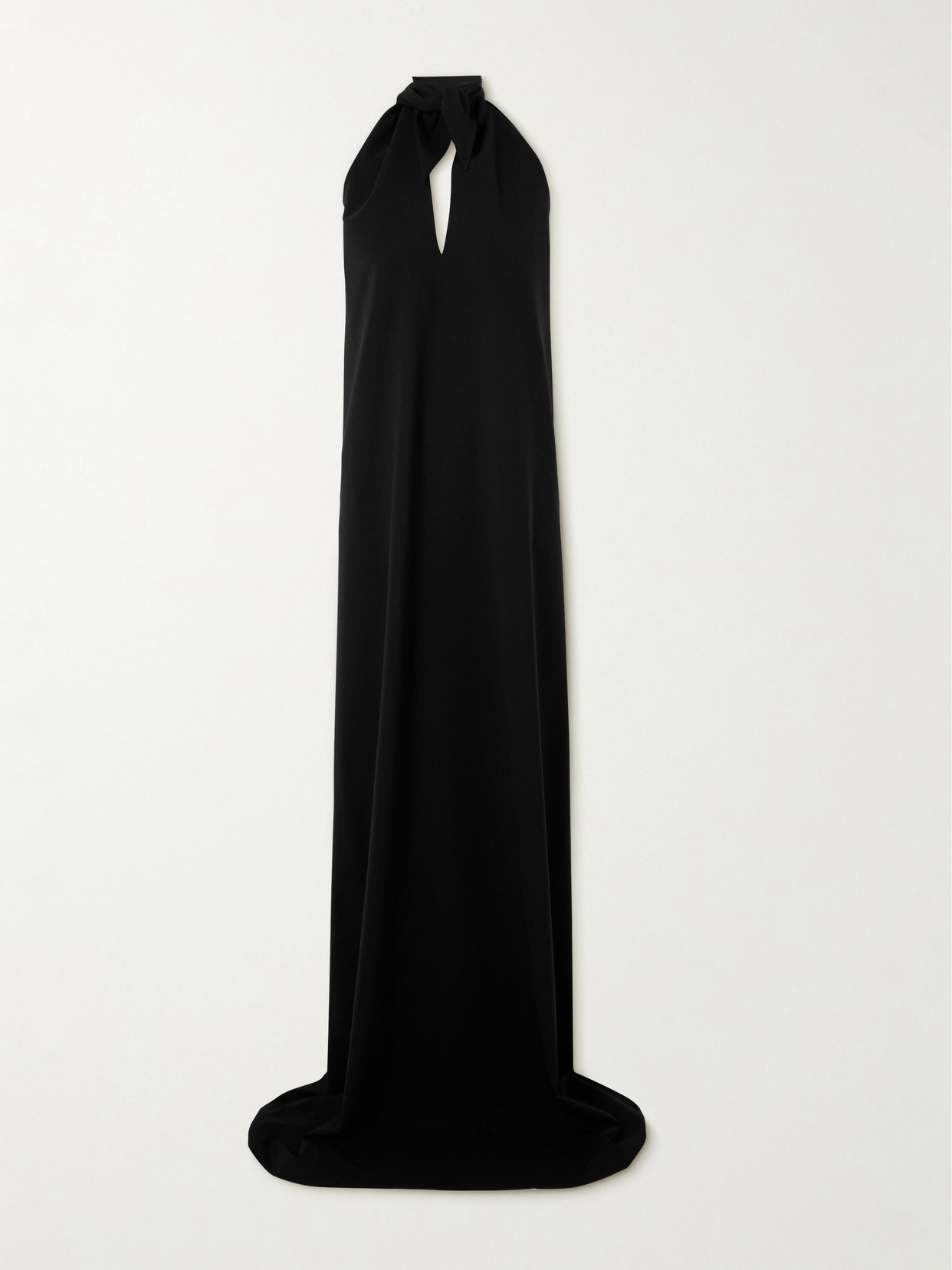 Marie Adam-Leenaerdt - Cutout Wool Halterneck Maxi Dress - Black