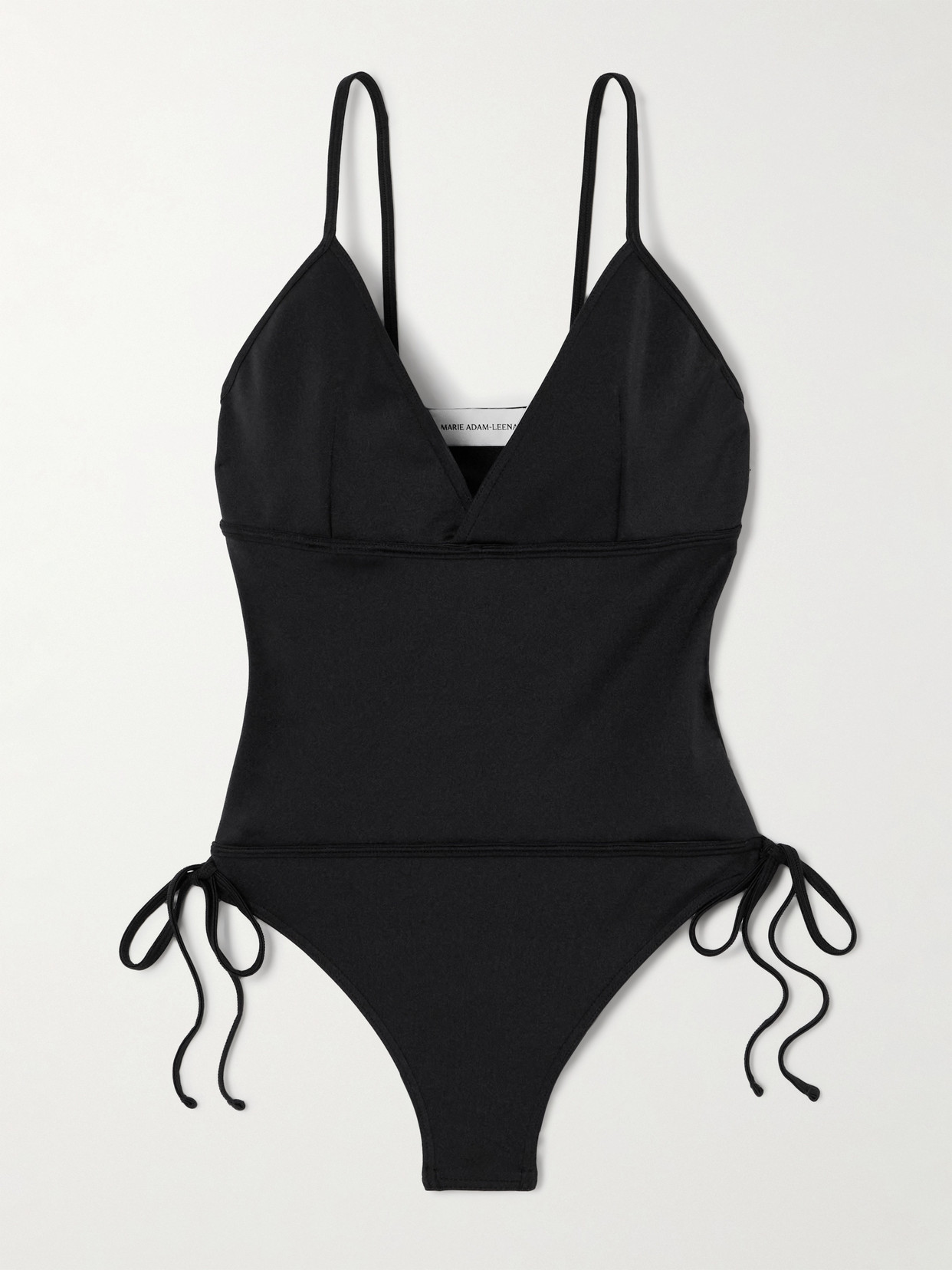 Marie Adam-leenaerdt Stretch-scuba Bodysuit In Black
