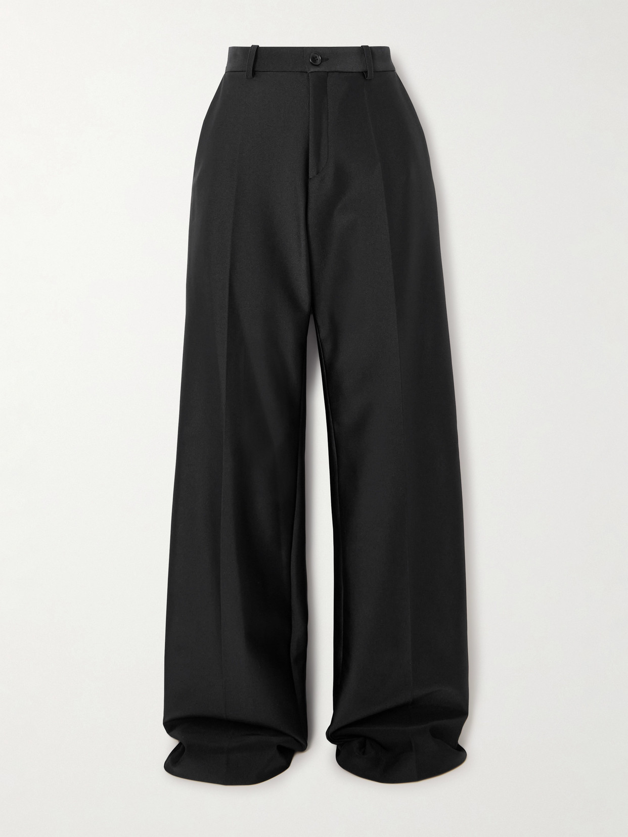 Marie Adam-leenaerdt Stretch-scuba Wide-leg Trousers In Black