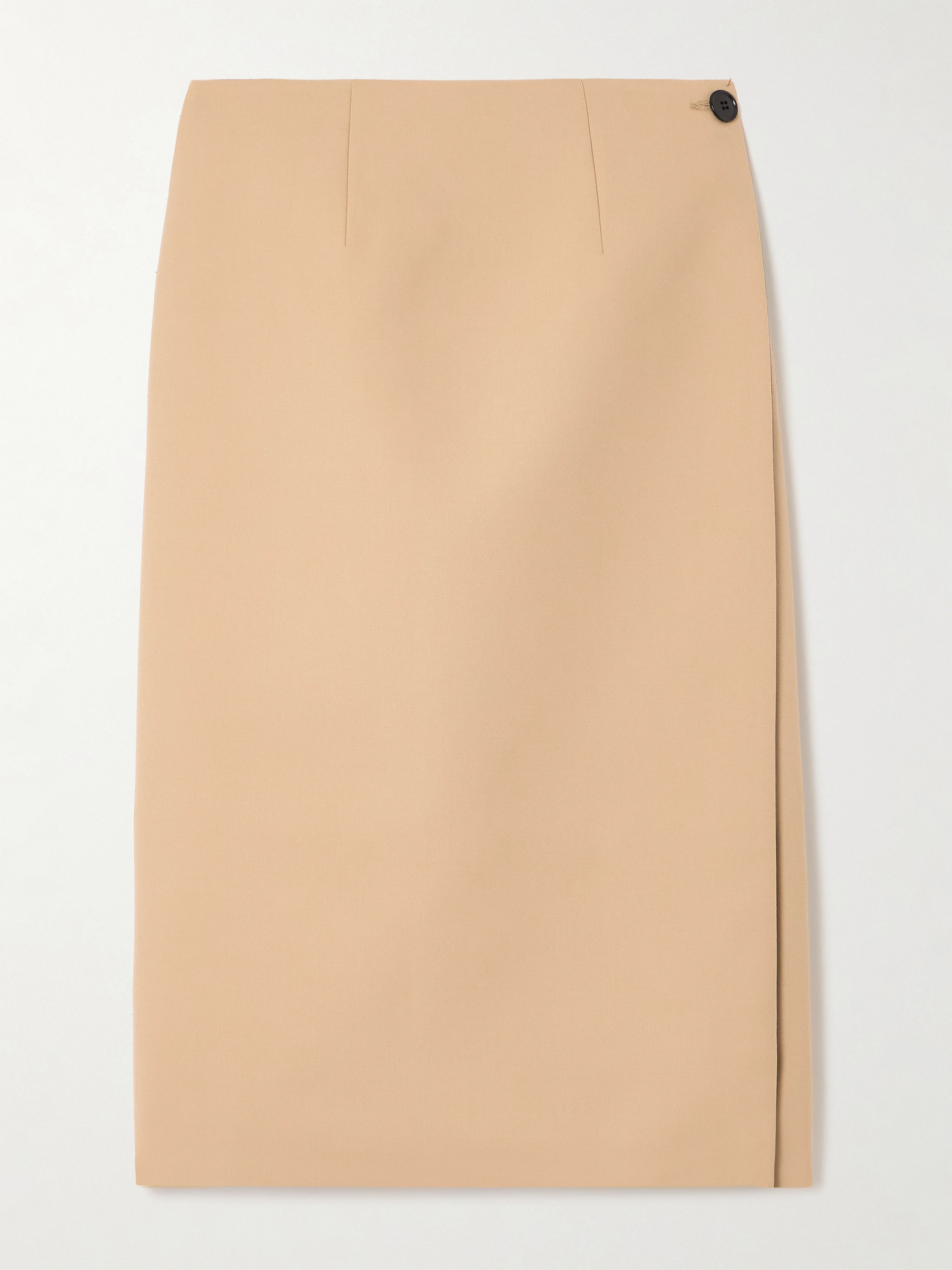Marie Adam-leenaerdt - Reversible wool wrap midi skirt | Plush