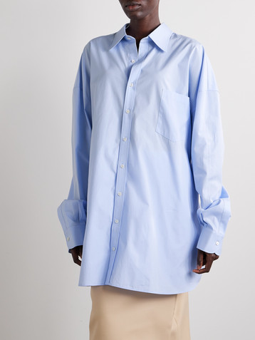 Marie Adam-leenaerdt Oversized cotton-poplin shirt