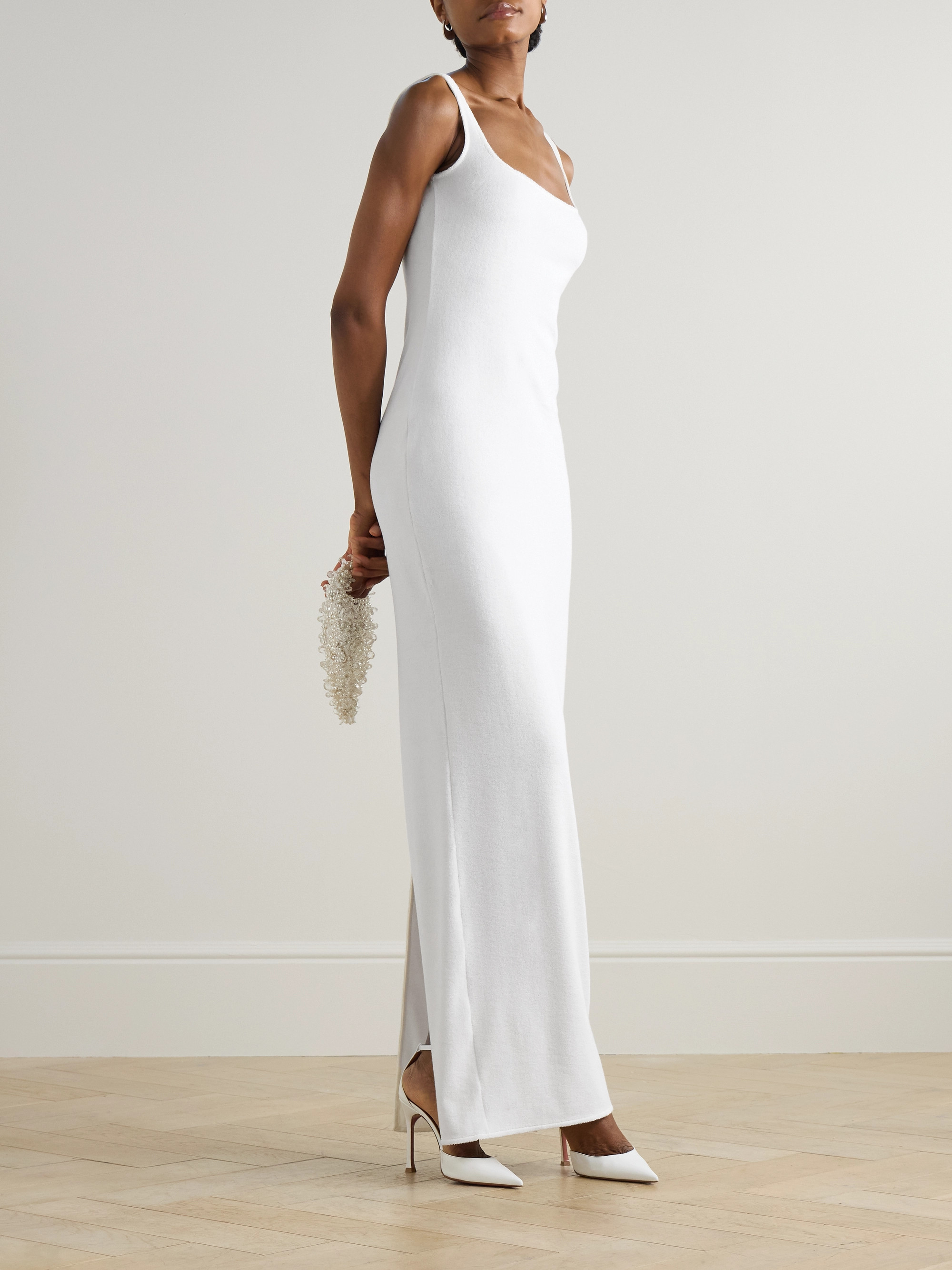 16Arlington Electra cotton-blend terry maxi dress