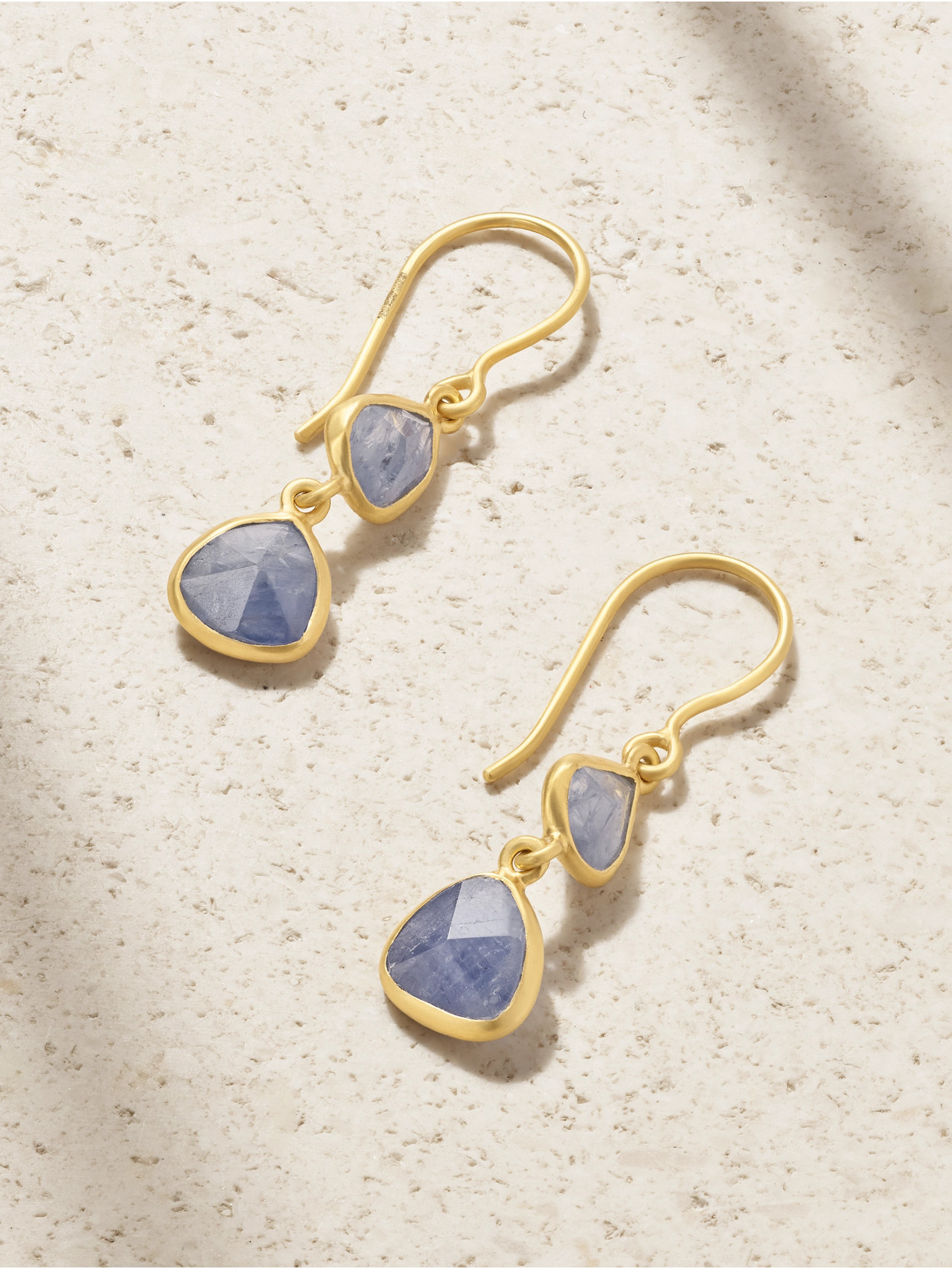 Pippa Small 18-karat Gold Sapphire Earrings