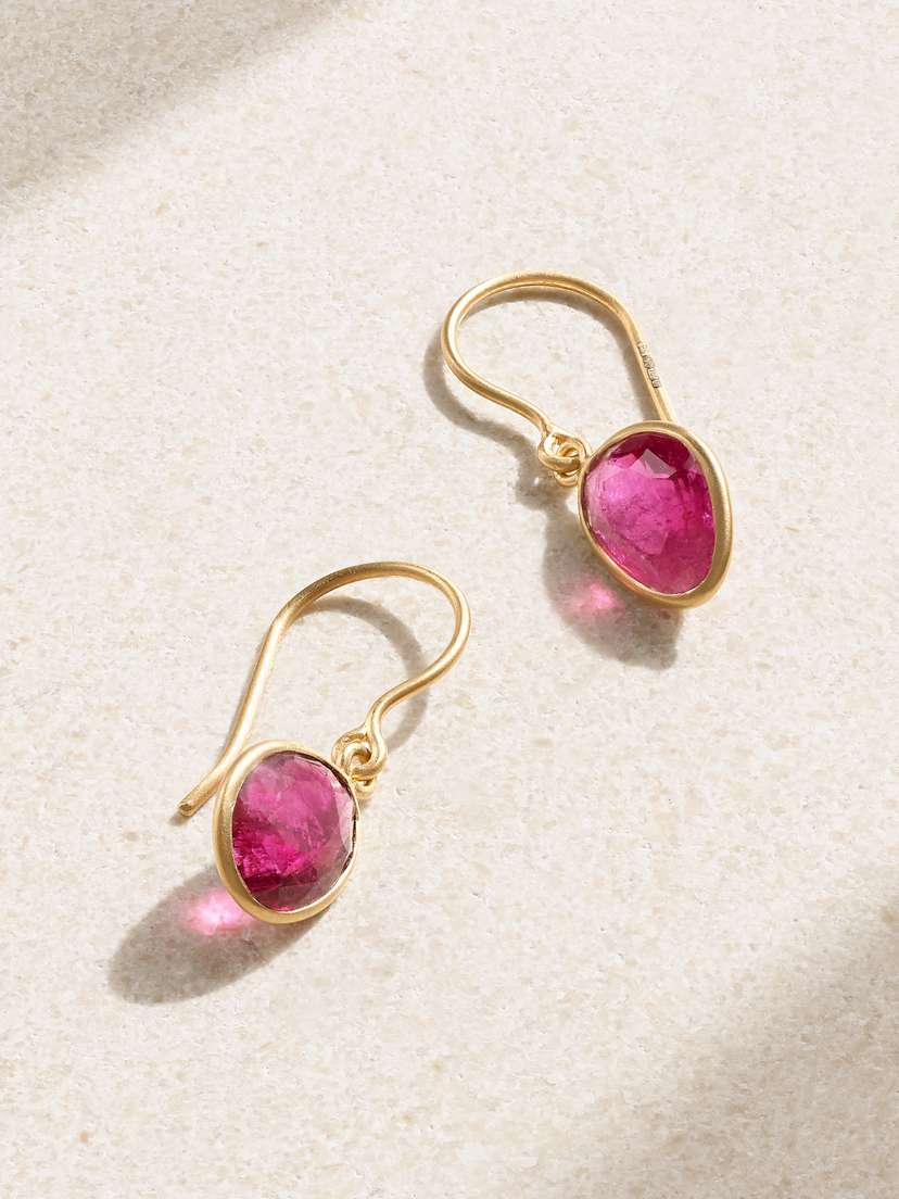 Pippa Small 18-karat Gold Tourmaline Earrings