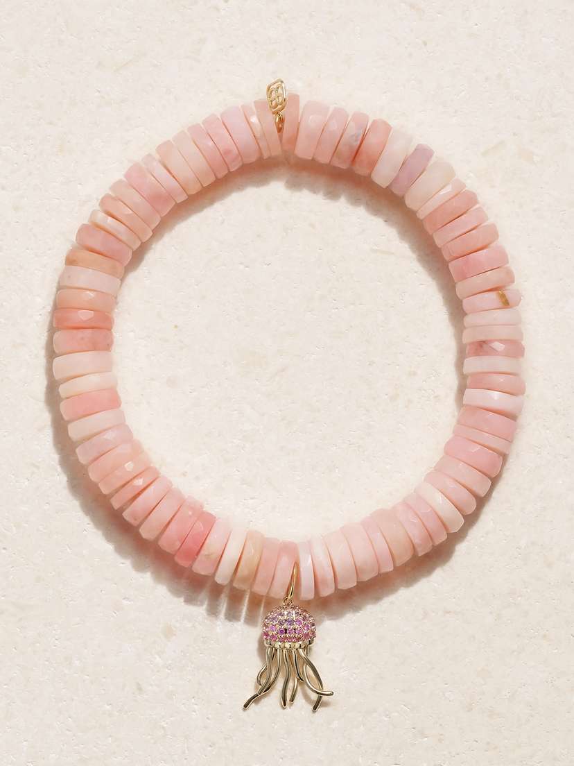 Sydney Evan 14-karat Gold, Amethyst And Sapphire Bracelet