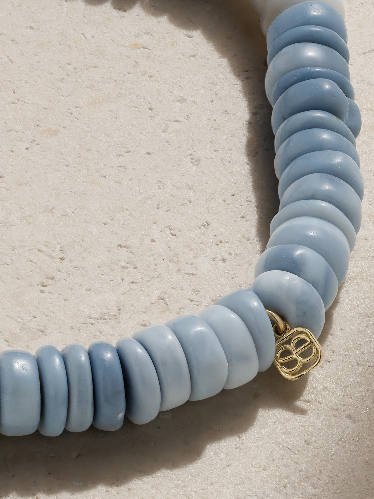 Sydney Evan Starfish Clam 14-karat Gold, Opal And Diamond Bracelet In Gold