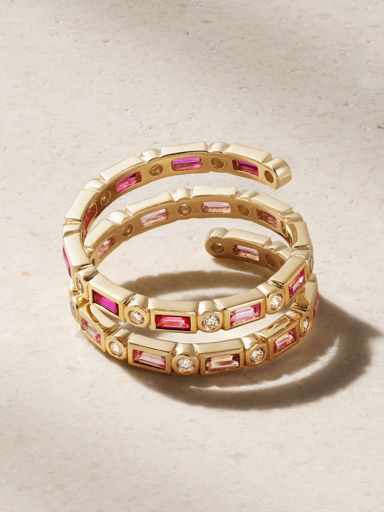 Sydney Evan 14-karat Gold, Sapphire And Diamond Ring In Gold