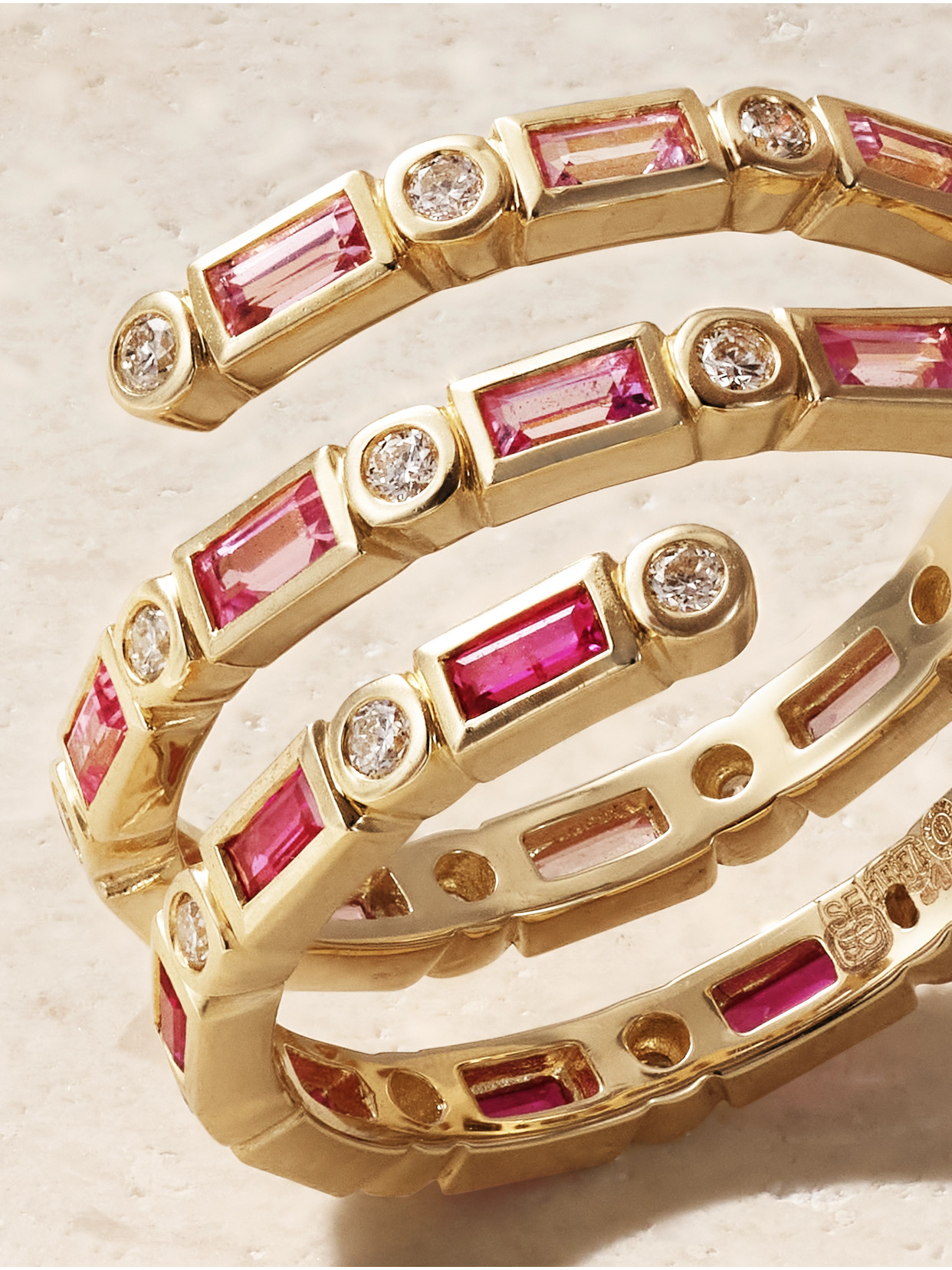 Sydney Evan 14-karat Gold, Sapphire And Diamond Ring In Gold