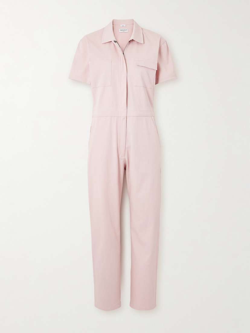 Rivet Utility Worker Stretch-cotton Jumpsuit