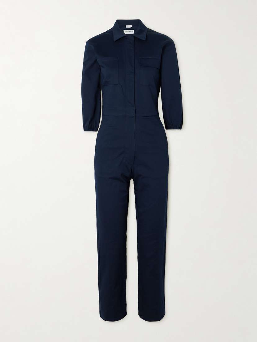 Rivet Utility Charmer Stretch-cotton Twill Jumpsuit