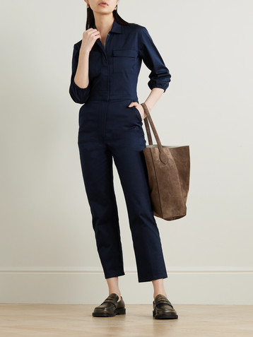 RIVET UTILITY Charmer stretch-cotton twill jumpsuit