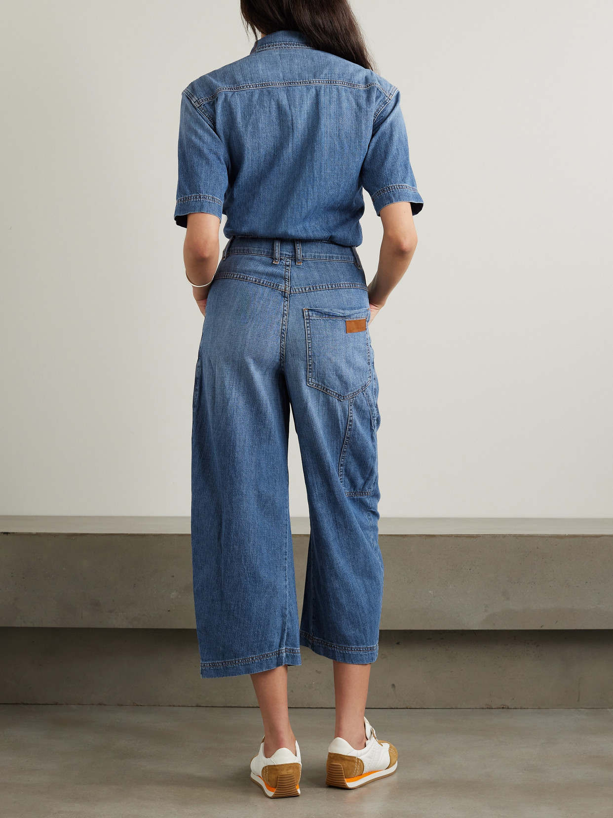 Rivet Utility New Yorker Denim Jumpsuit In Blue