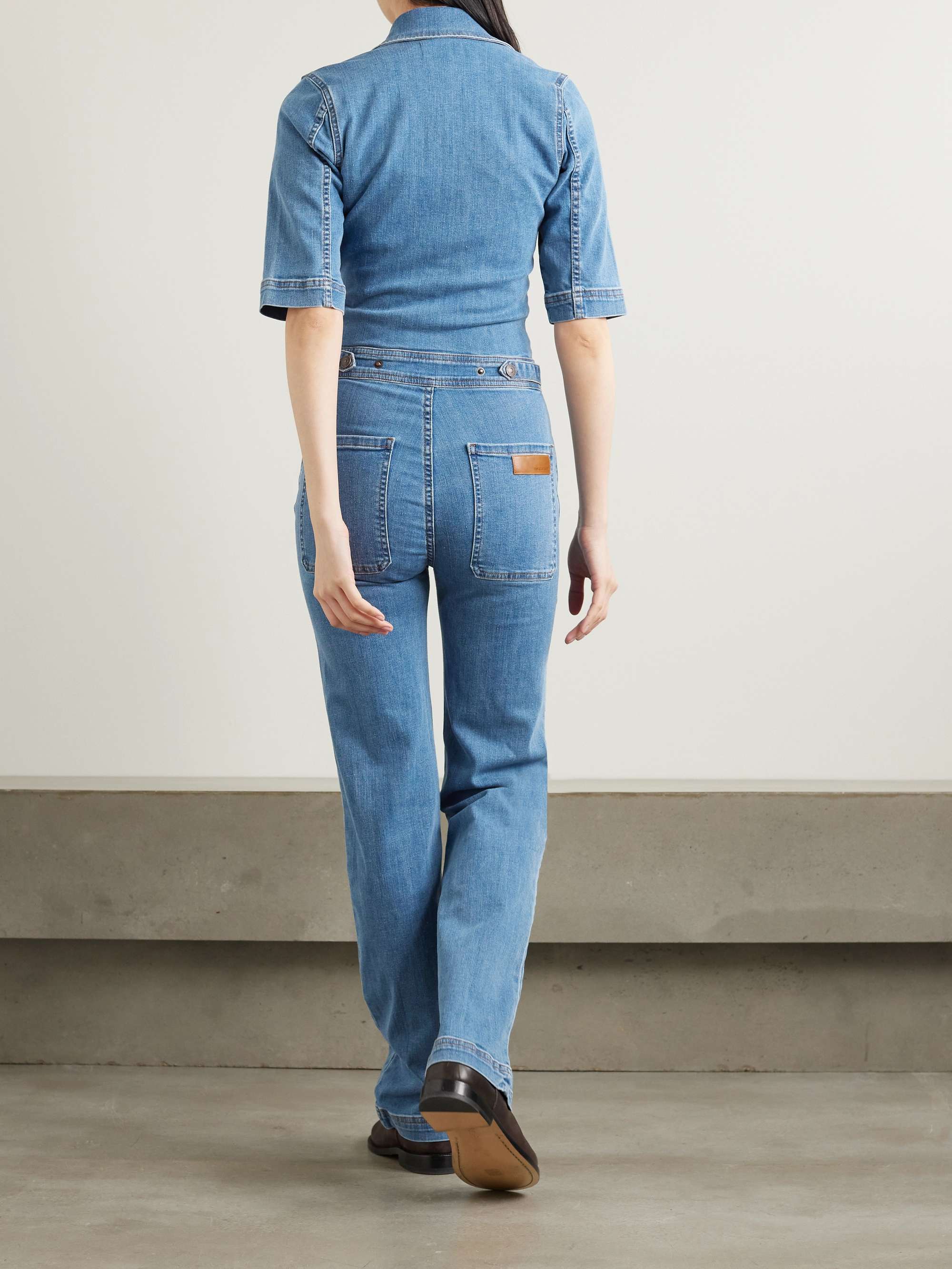 RIVET UTILITY Rowdy Jumpsuit aus Stretch-Denim