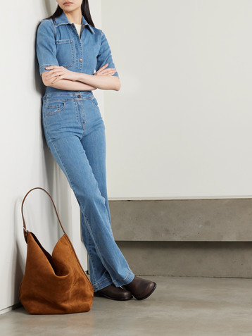RIVET UTILITY Rowdy stretch-denim jumpsuit