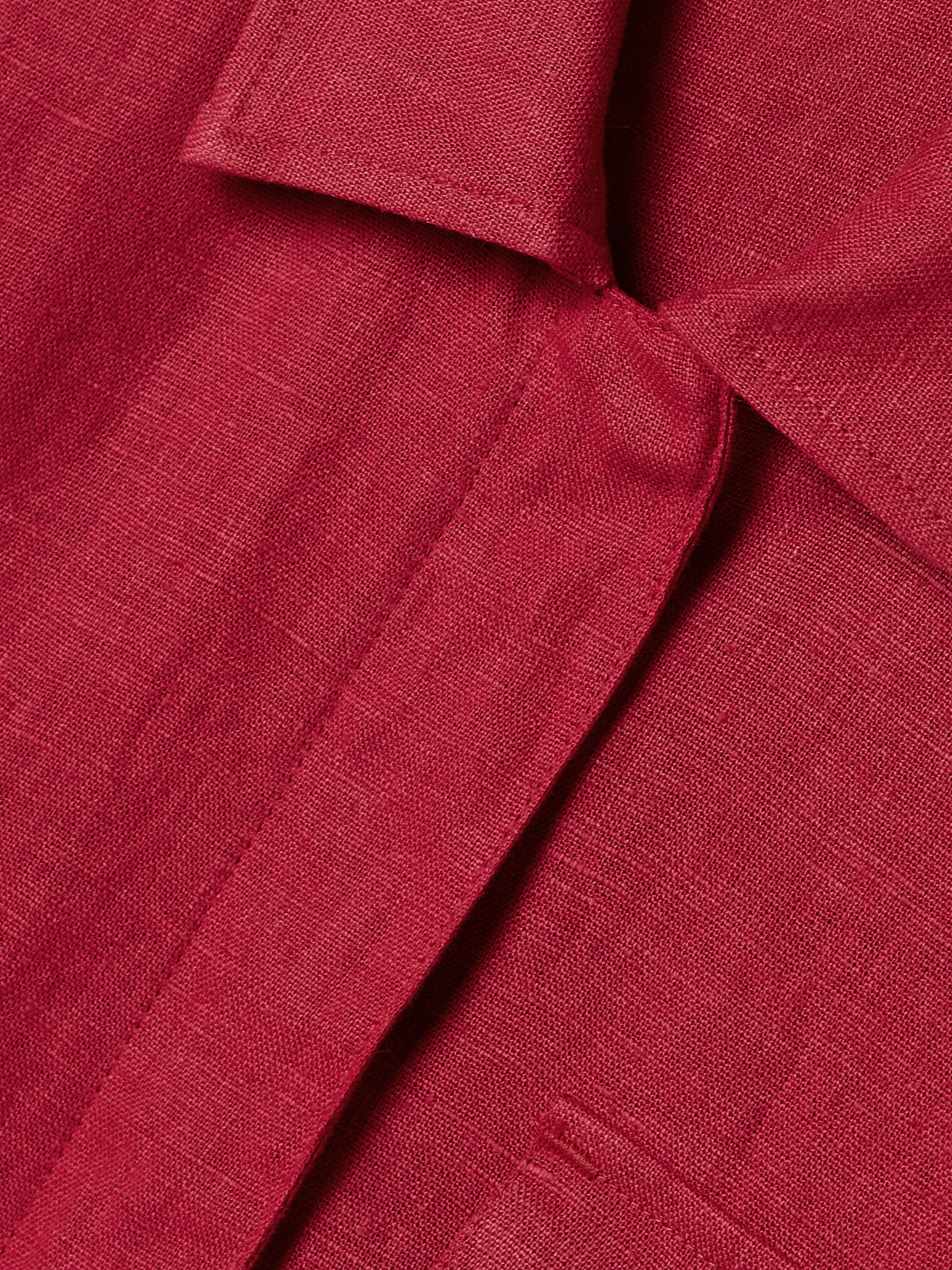 Rivet Utility Dreamer Linen Playsuit In Red