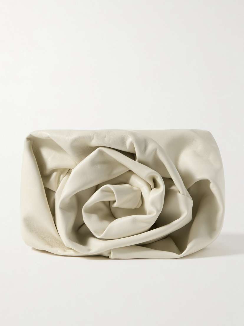 Burberry Gathered Leather Clutch -  - One size