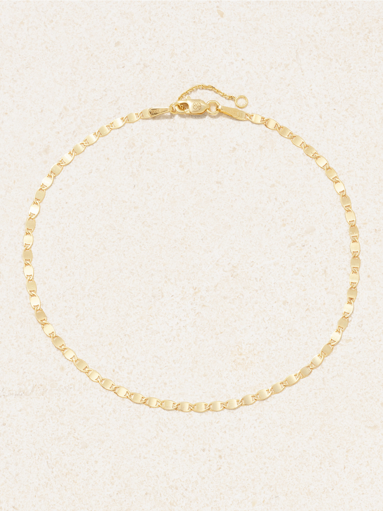 Stone And Strand Mirror 14-karat Gold Anklet