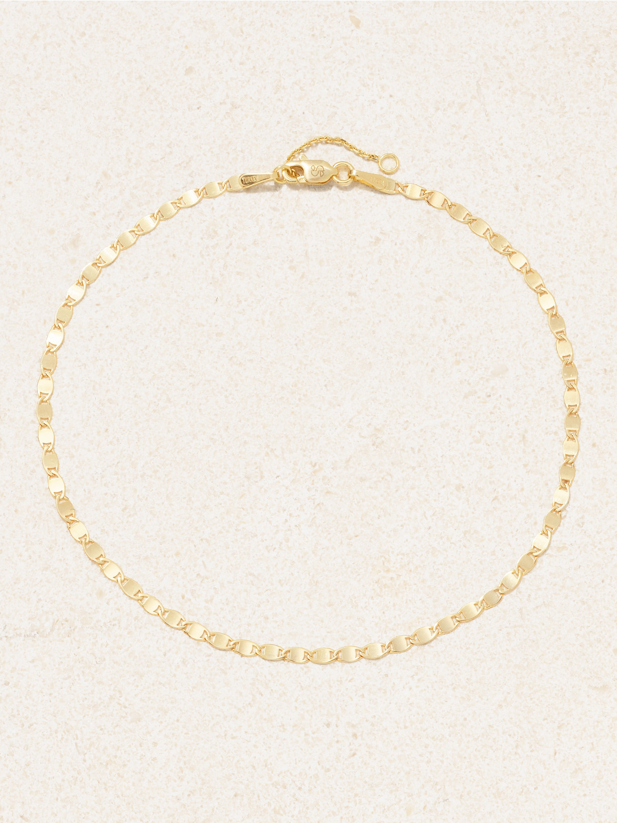 Stone And Strand Mirror 14-karat Gold Anklet