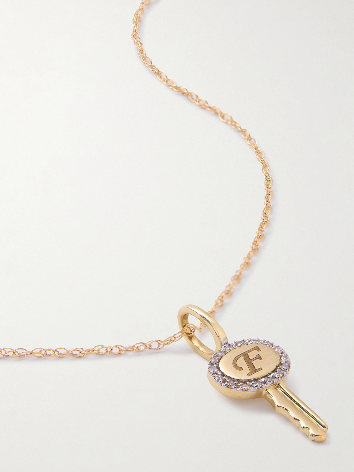 Stone And Strand Home Sweet Home 10-karat Gold Diamond Necklace In Gold