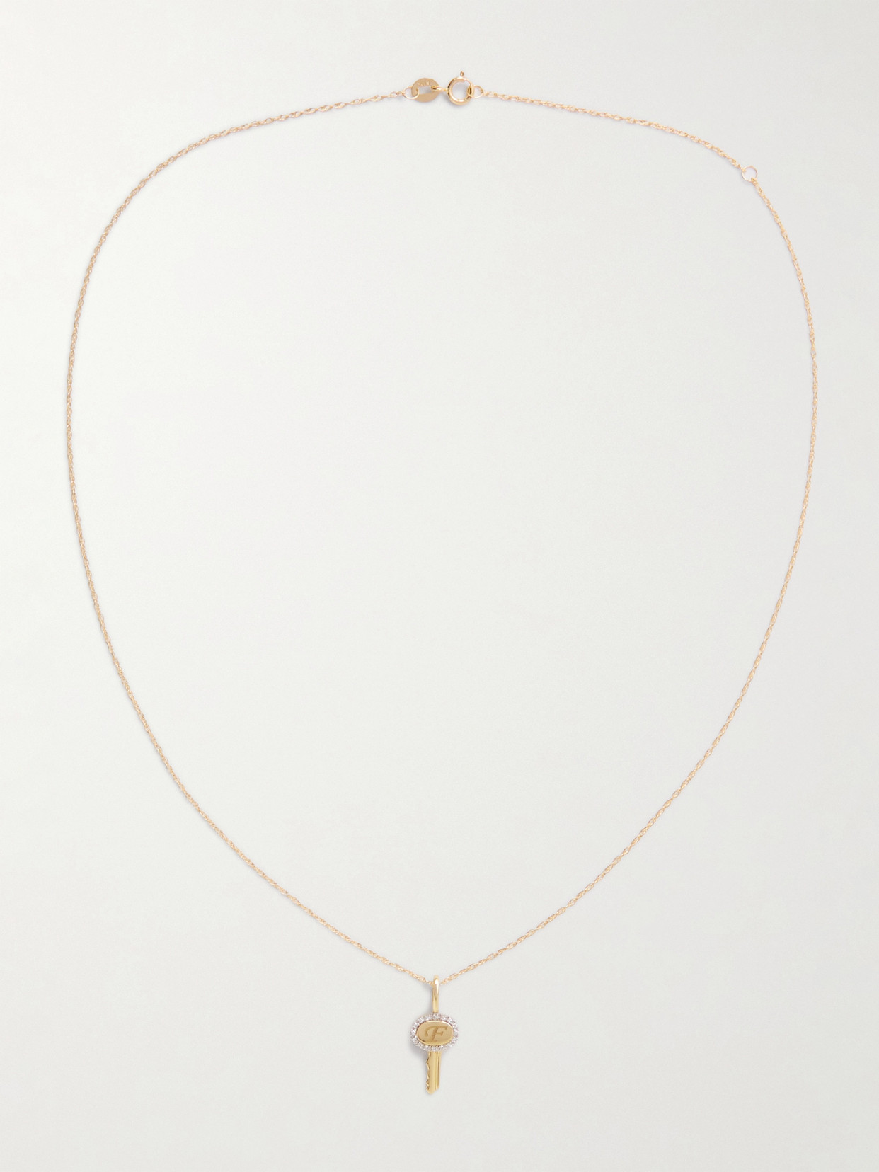 Stone And Strand Home Sweet Home 10-karat Gold Diamond Necklace In Gold