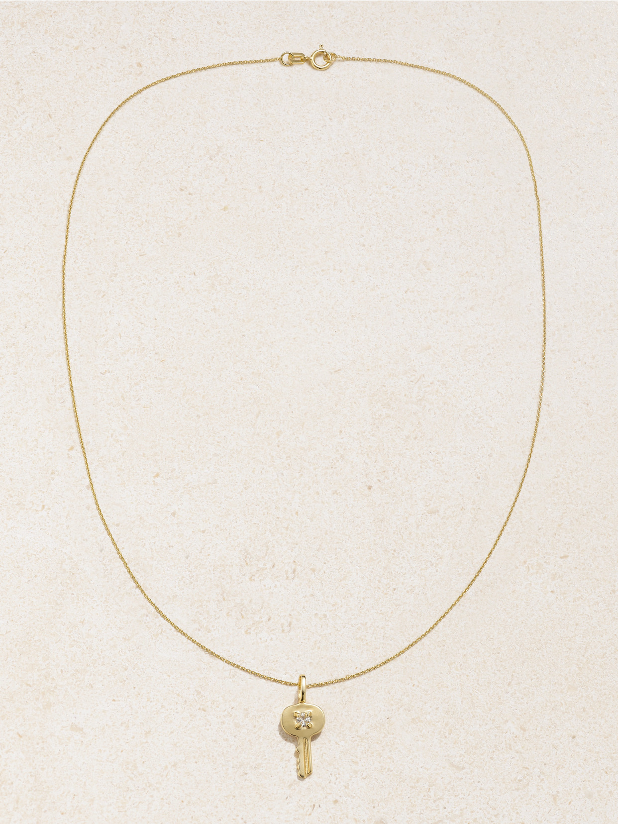 Stone And Strand Home Sweet Home 10-karat Gold Diamond Necklace In Gold
