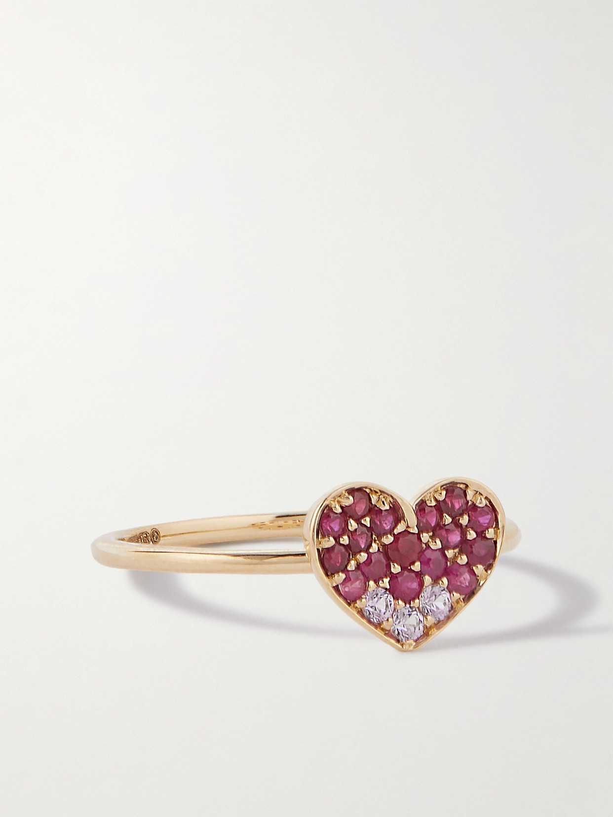 STONE AND STRAND - You're Making Me Blush 10-karat Gold Ruby Ring - 6
