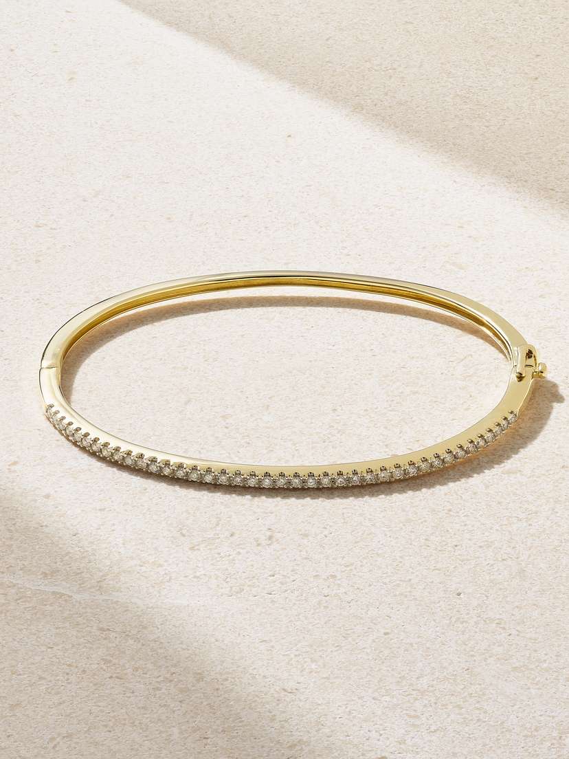 STONE AND STRAND Stroke 14-karat Gold Diamond Tennis Bracelet