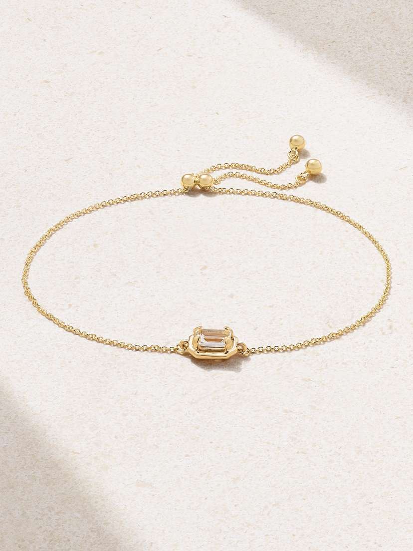 STONE AND STRAND Bonbon 14-karat Gold Topaz Bracelet