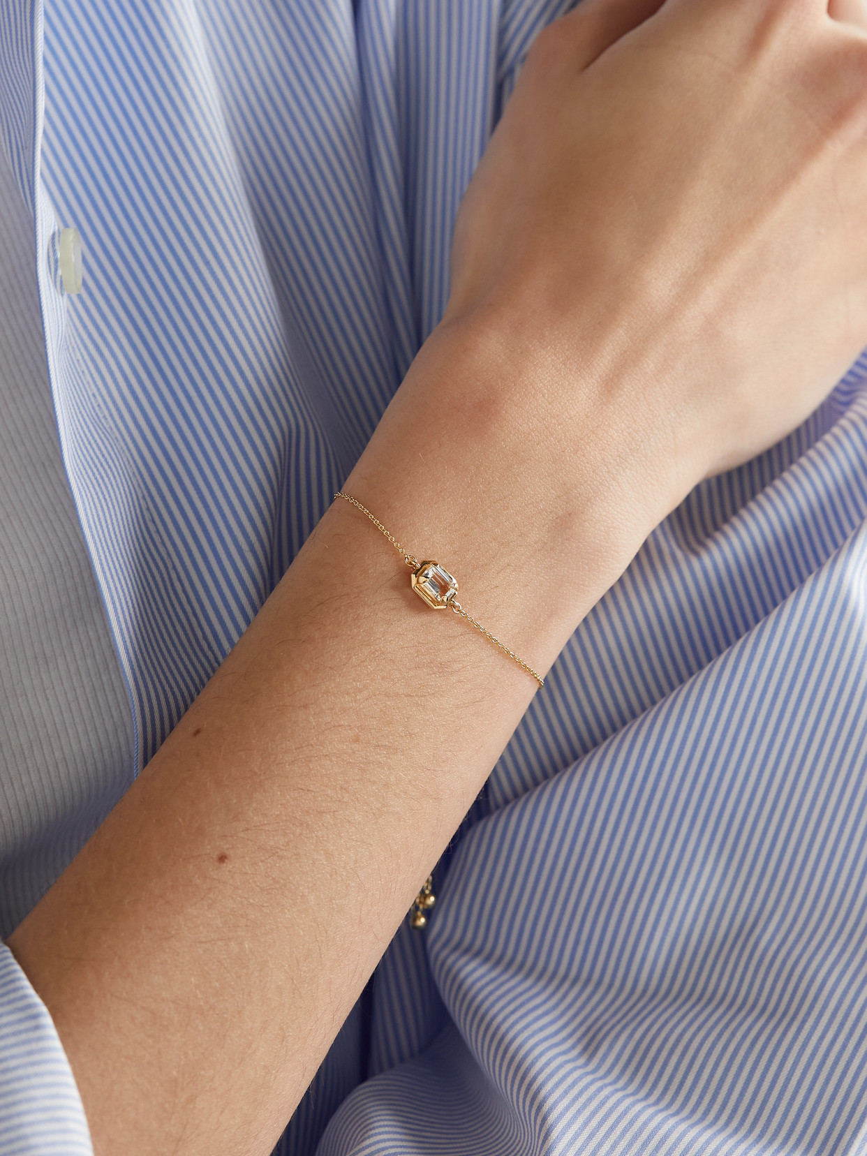 Stone And Strand Bonbon 14-karat Gold Topaz Bracelet In Gold