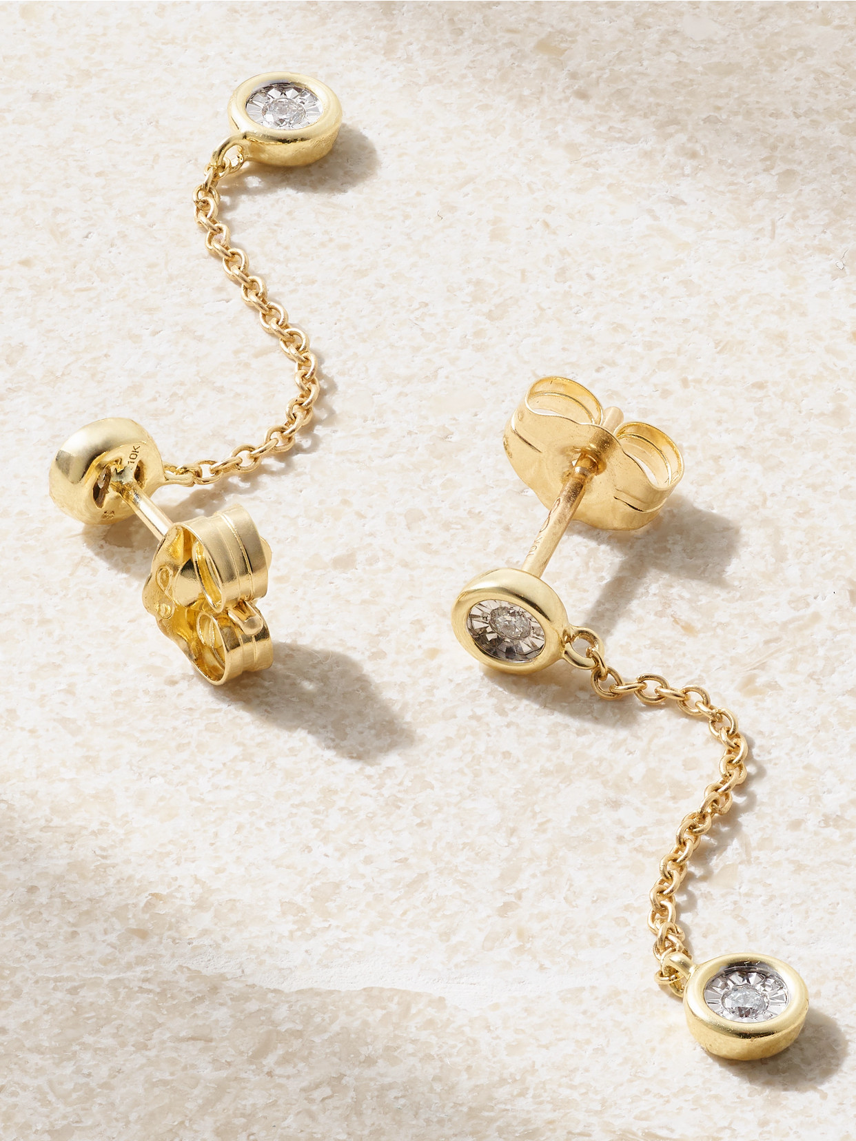 Shop Stone And Strand Diamonds By The Dozen 10-karat Gold Diamond Earrings