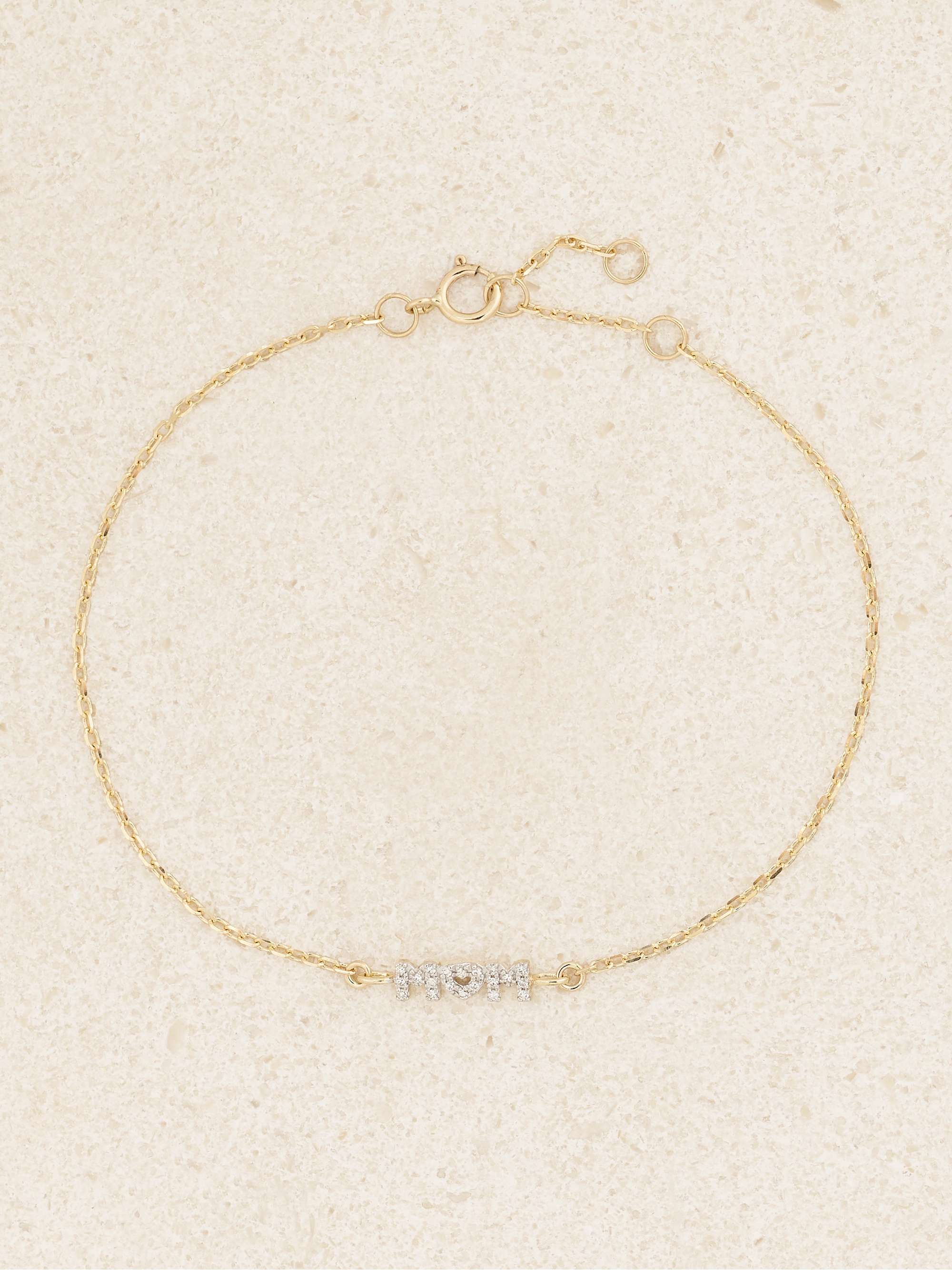 Diamond mom bracelet clearance