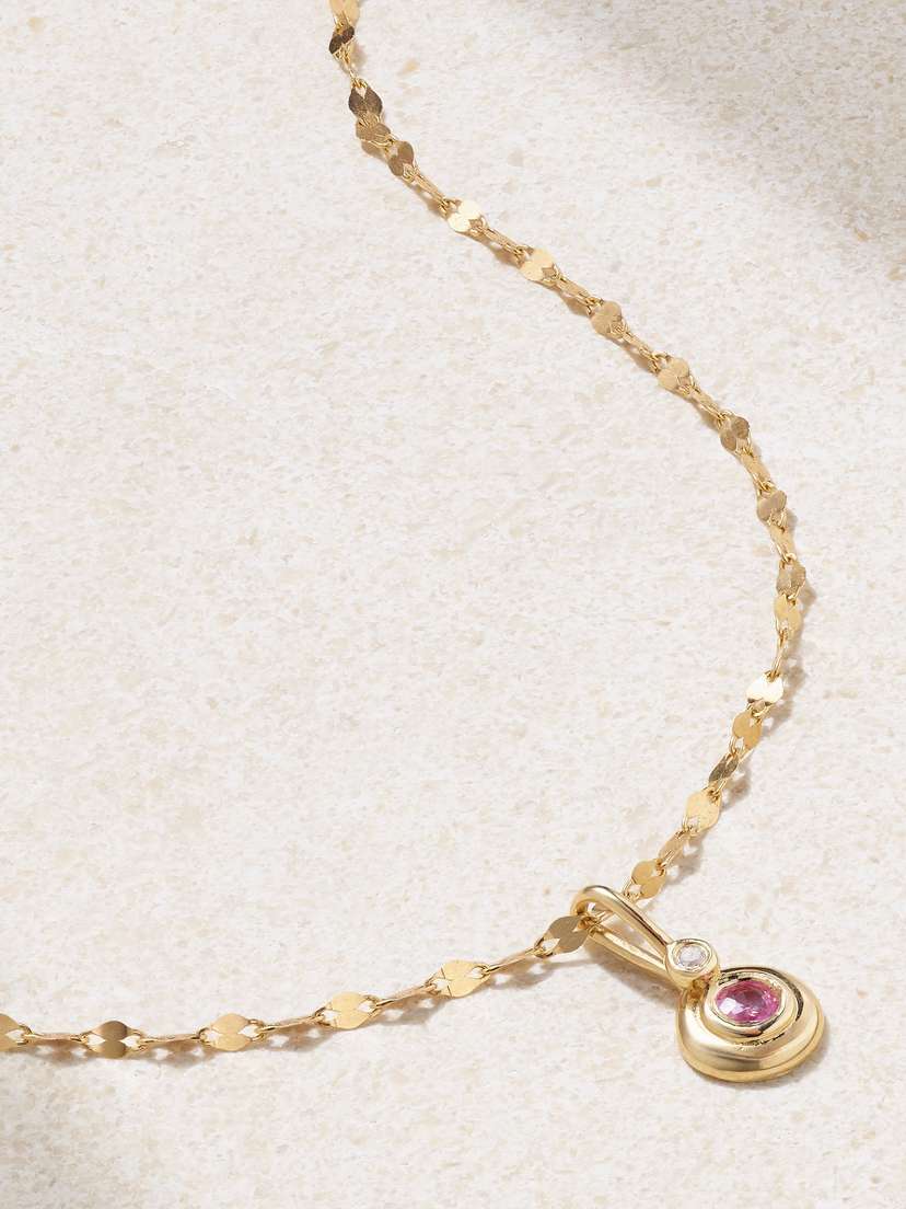 STONE AND STRAND 10-karat Gold, Sapphire And Diamond Choker