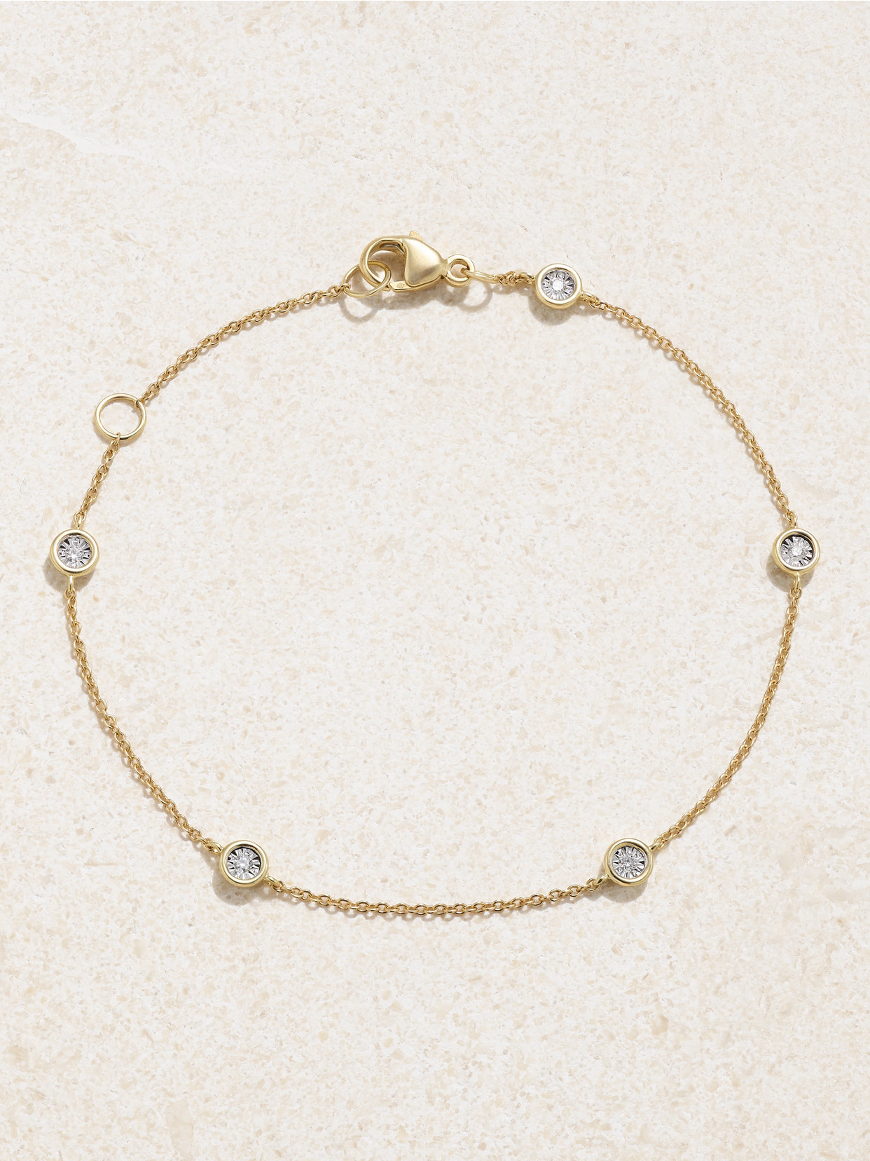Stone And Strand Diamonds By The Dozen 10-karat Gold Diamond Bracelet