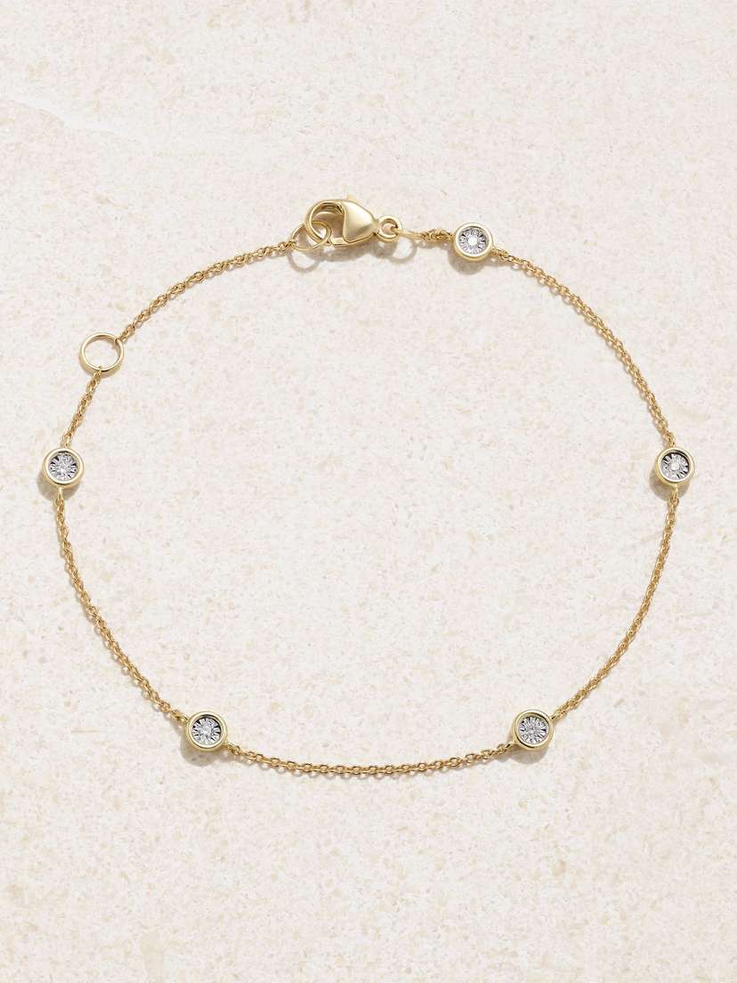 STONE AND STRAND Diamonds By The Dozen 10-karat Gold Diamond Bracelet