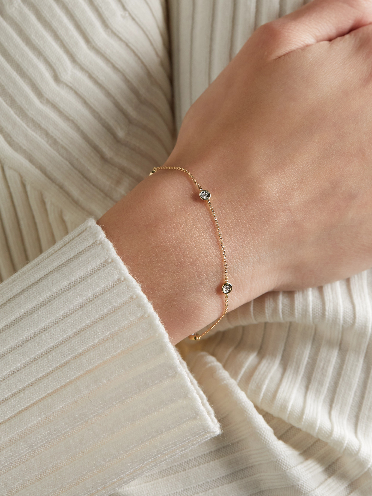 Stone And Strand Diamonds By The Dozen 10-karat Gold Diamond Bracelet In Gold