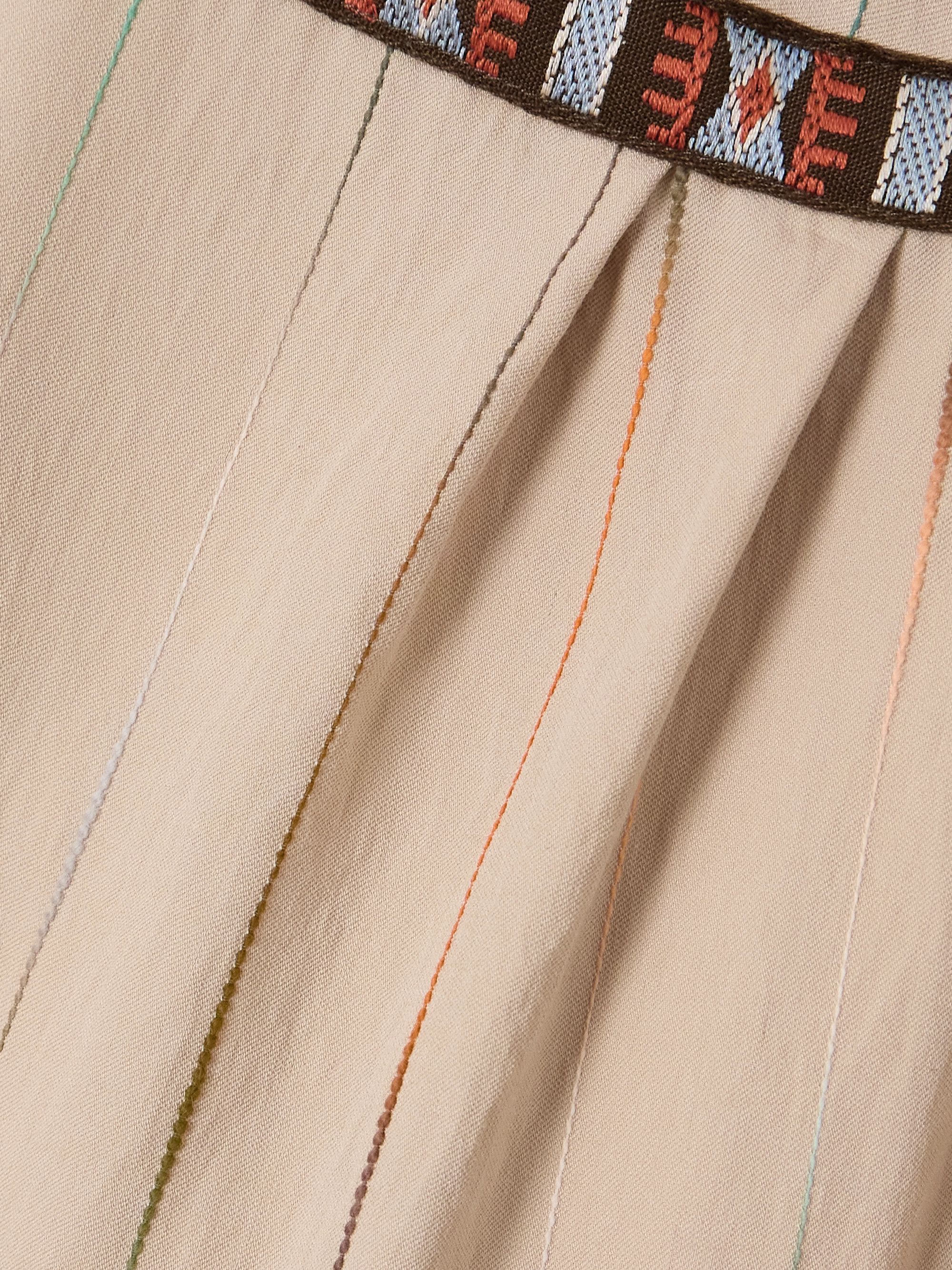 Fortela Belted appliquéd embroidered woven midi dress