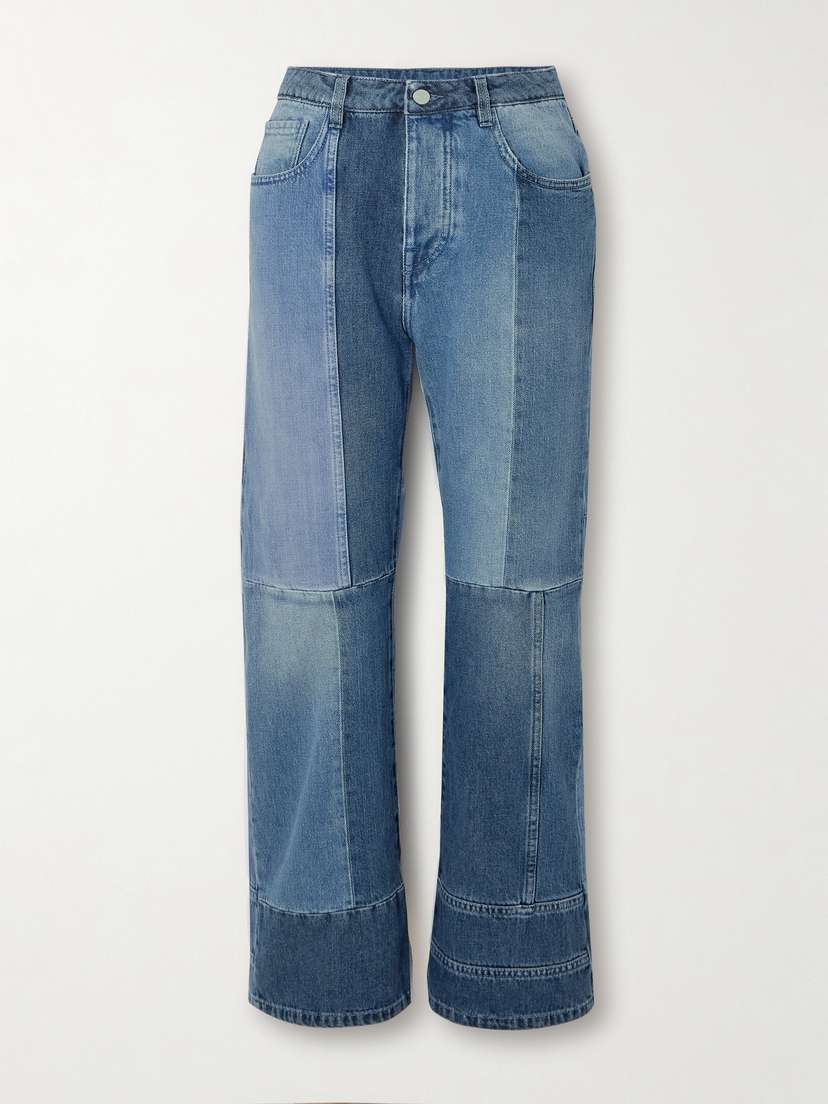 Fortela Patchwork Straight-leg Jeans