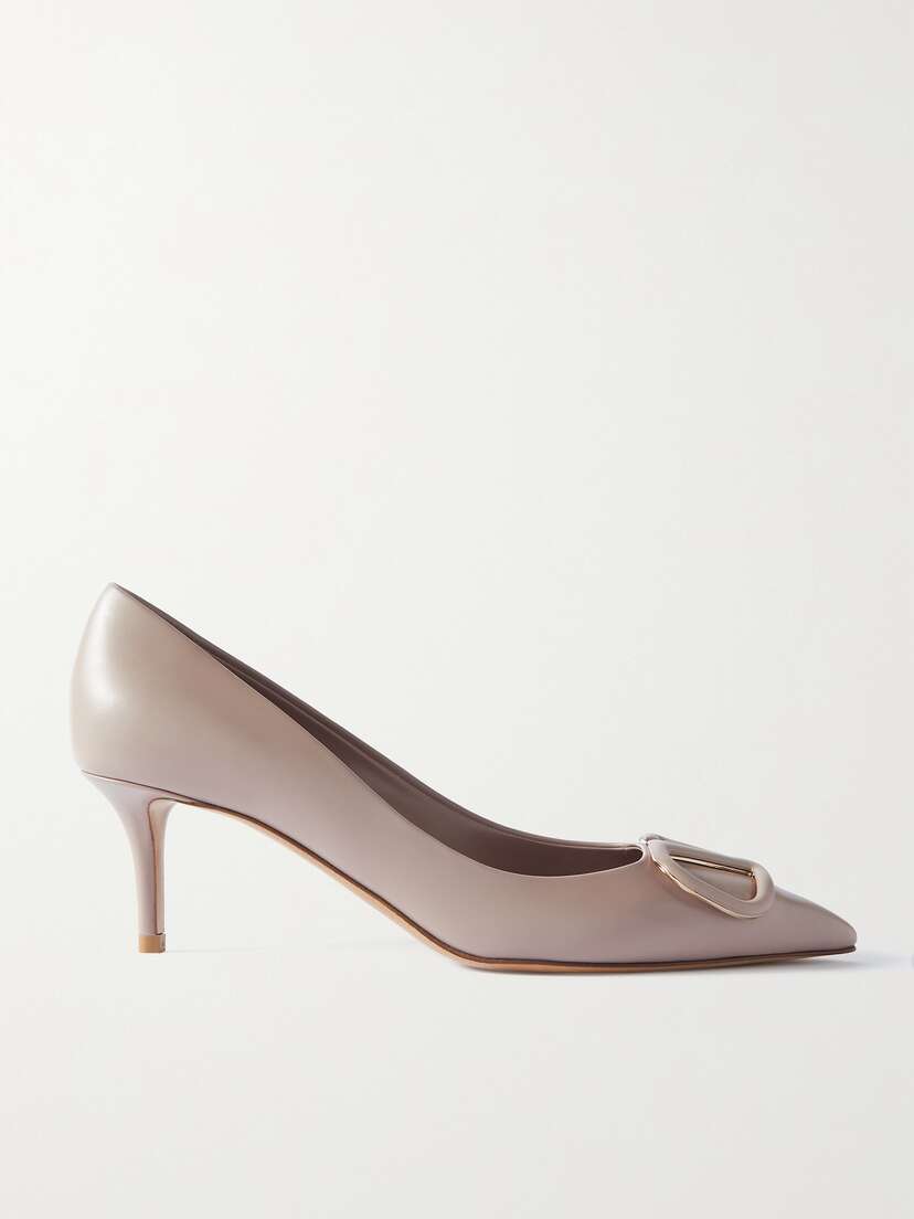 Valentino Garavani Vlogo 60 Embellished Leather Pumps