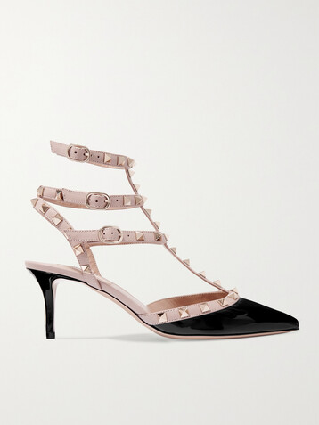 Valentino Garavani Rockstud 65 patent-leather pumps