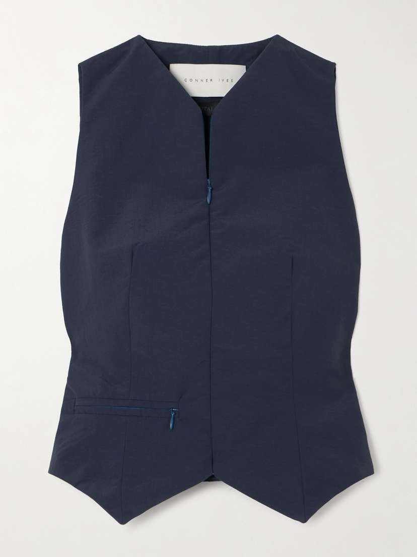 Conner Ives Recycled-twill Vest