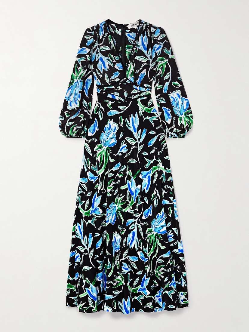 Diane von Furstenberg Seline Floral-print Crepe De Chine Maxi Dress